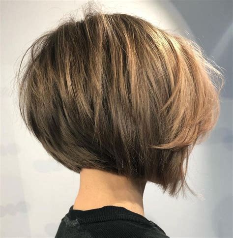 Highlight the top layers of your <strong>hair</strong> if it is dark, and you will get more texture, as a. . Back view of bob haircuts for fine hair